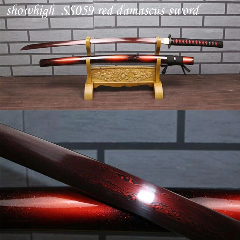 Handmade red damascus  Swords ss059