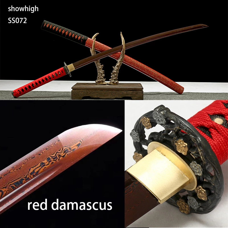 Handmade red damascus  Swords ss072