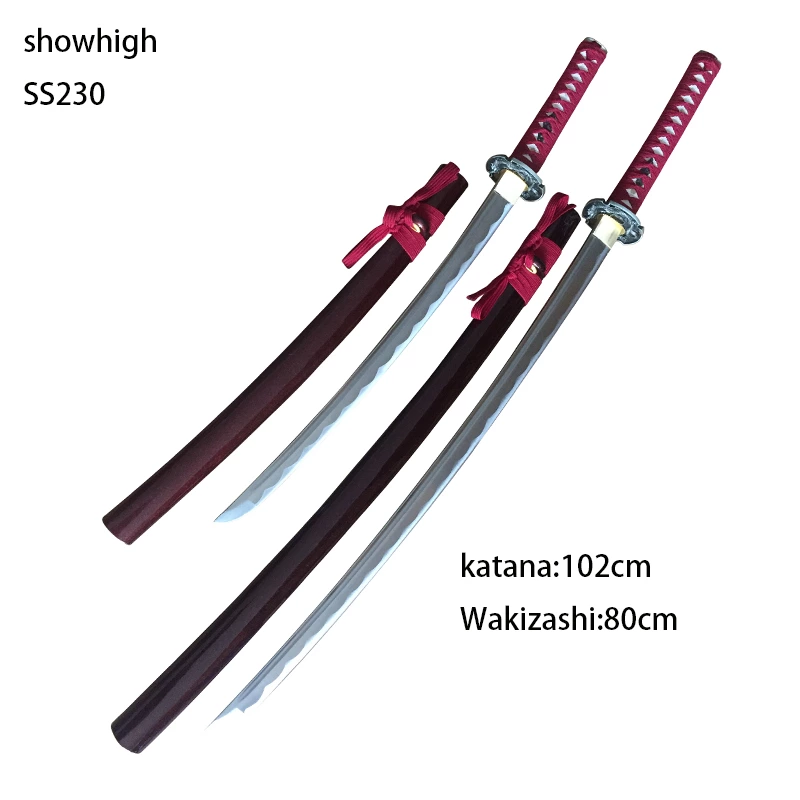 Handmade carbon steel katana wakizashi Swords ss230