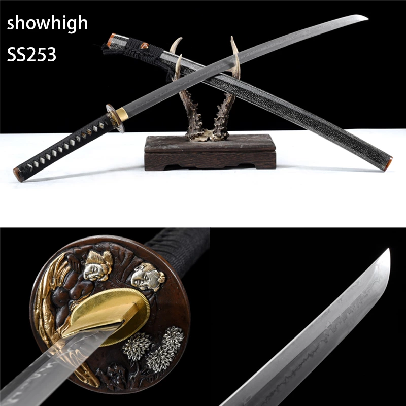 Handmade high quality  T10 manual grinded  katana Swords ss253