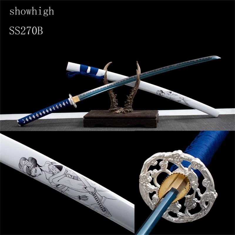 Handmade blue katana Swords ss270b