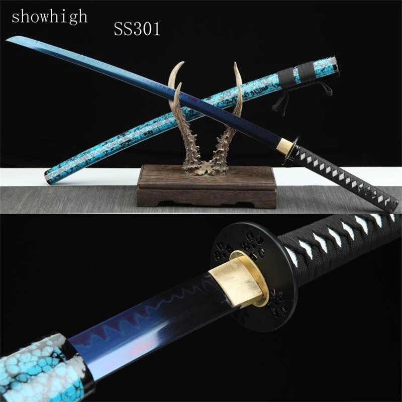 Handmade T10 real hamon katana Swords ss301