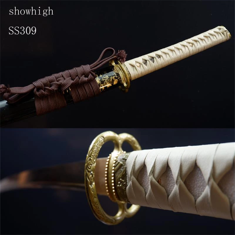 Handmade T10 real hamon katana Swords ss309