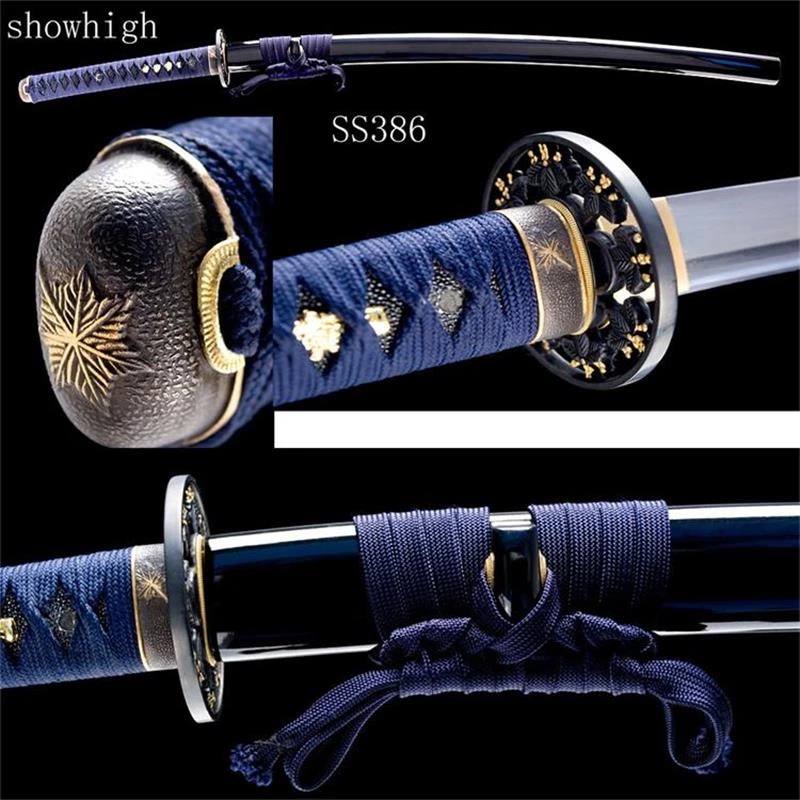 Handmade  high carbon steel katana Swords ss386