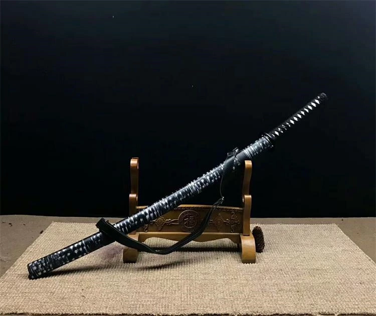 Handmade black katana Swords ss015