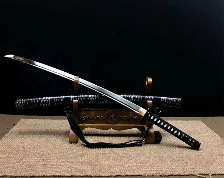 Handmade black katana Swords ss015