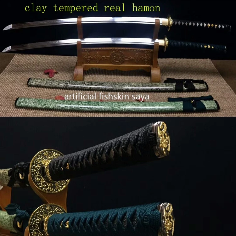 Handmade katana Swords with fake fishskin saya ss026