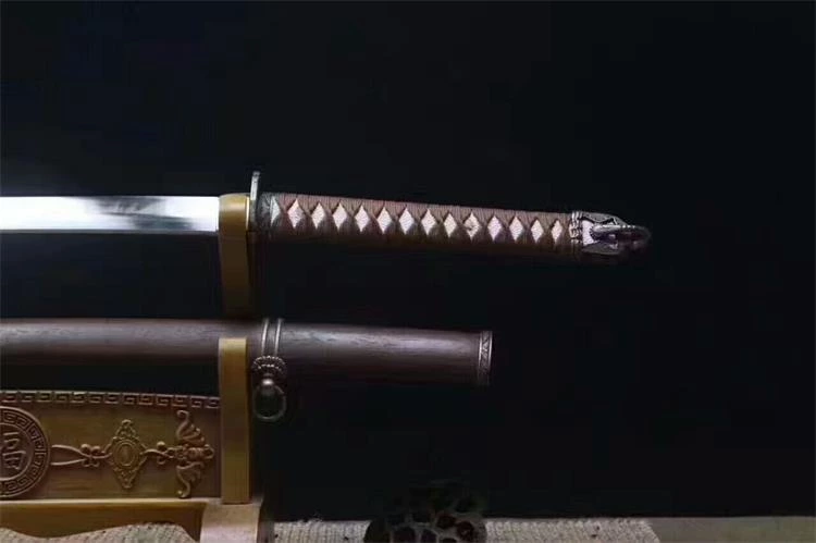 Handmade military katana  Swords ss030 watch cutting video