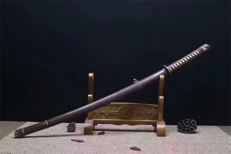 Handmade military katana  Swords ss030 watch cutting video