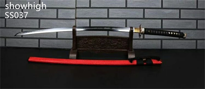 Handmade high quality katana  Swords with red genuine rayskin saya ss037