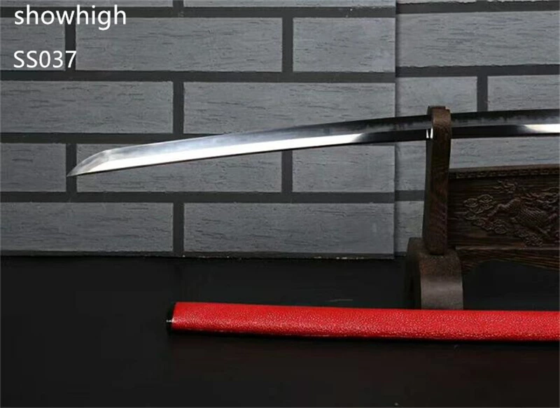 Handmade high quality katana  Swords with red genuine rayskin saya ss037