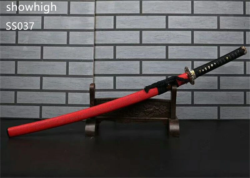 Handmade high quality katana  Swords with red genuine rayskin saya ss037