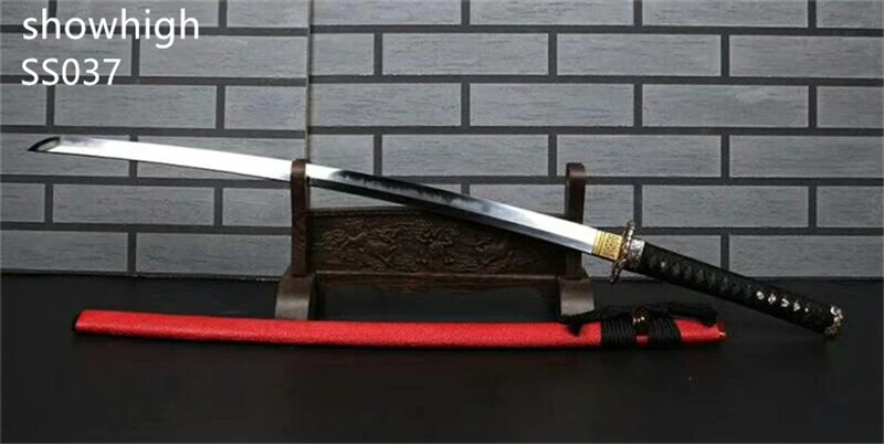 Handmade high quality katana  Swords with red genuine rayskin saya ss037