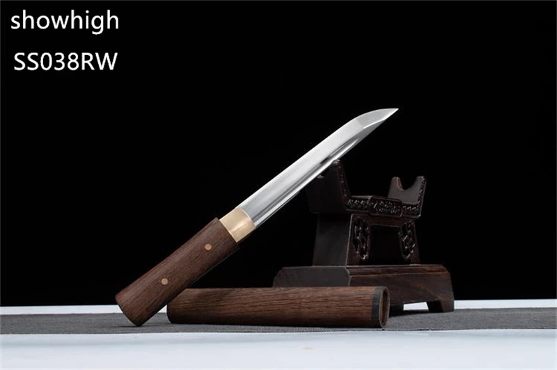 Handmade carbon steel tanto  Swords with rosewood saya ss038