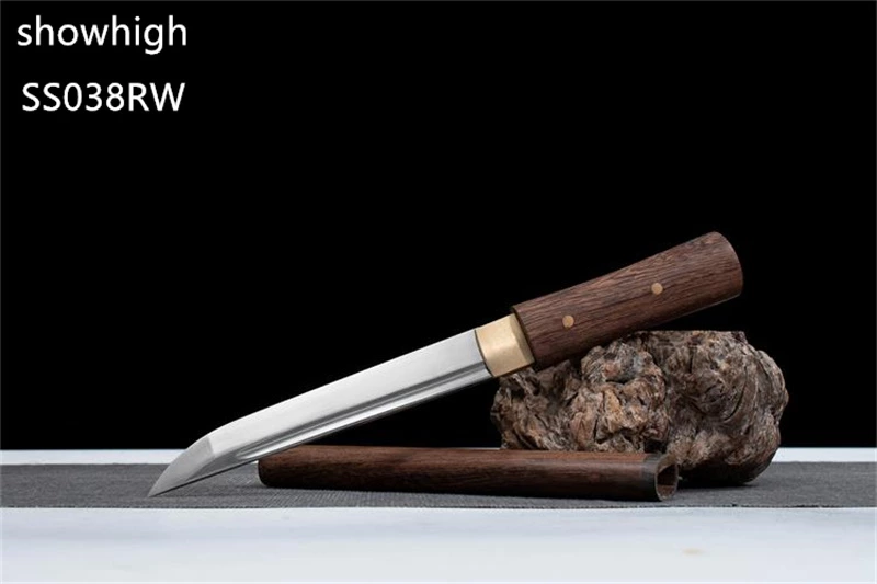 Handmade carbon steel tanto  Swords with rosewood saya ss038