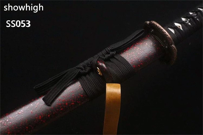 Handmade red katana samurai  Swords ss053