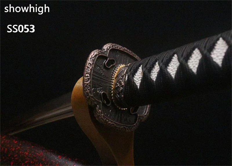 Handmade red katana samurai  Swords ss053