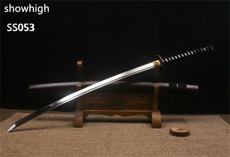 Handmade red katana samurai  Swords ss053