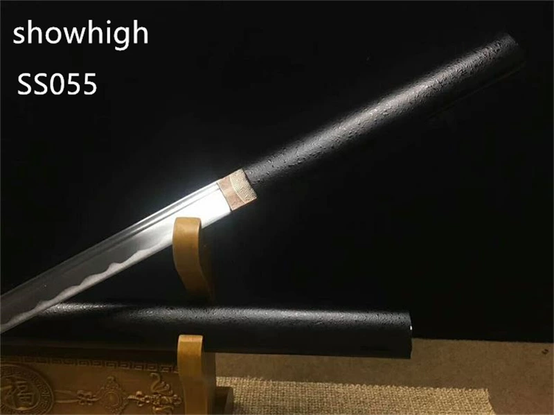 Handmade black ninja katana Swords ss055