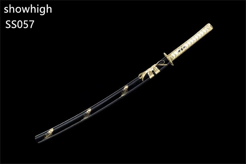 Handmade gold feather  katana samurai Swords  ss057