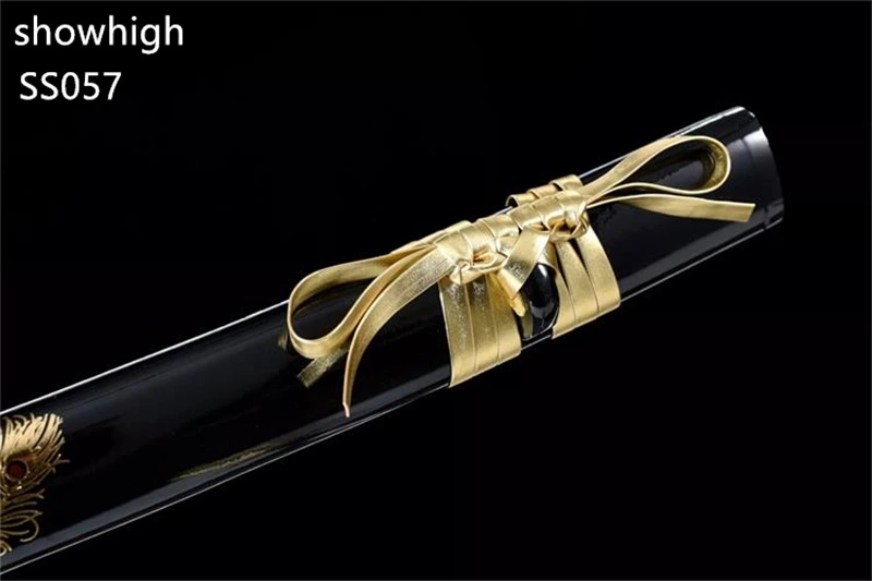 Handmade gold feather  katana samurai Swords  ss057