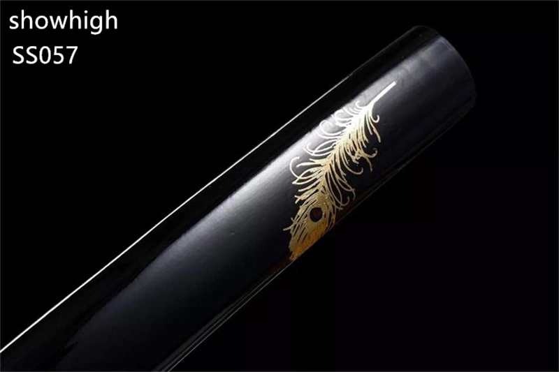 Handmade gold feather  katana samurai Swords  ss057