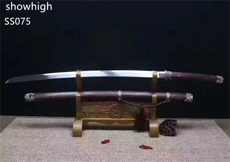 Handmade high carbon  Swords with rosewood saya ss075