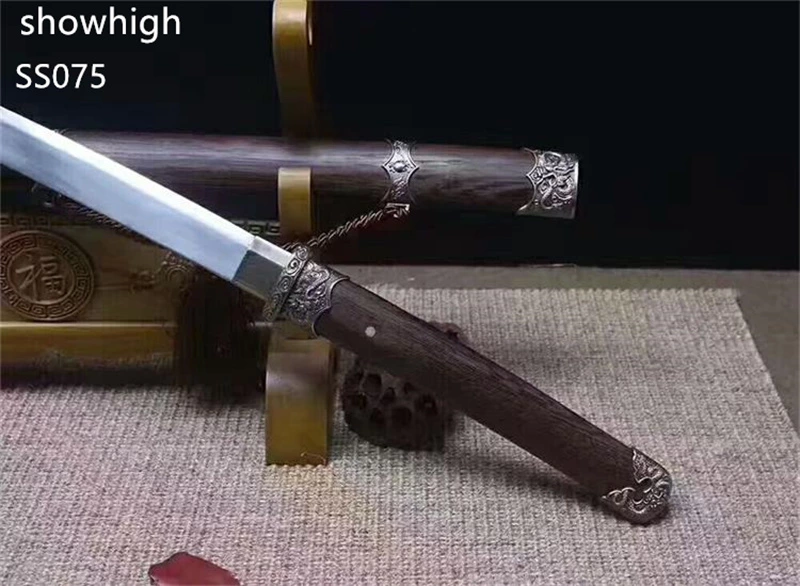 Handmade high carbon  Swords with rosewood saya ss075