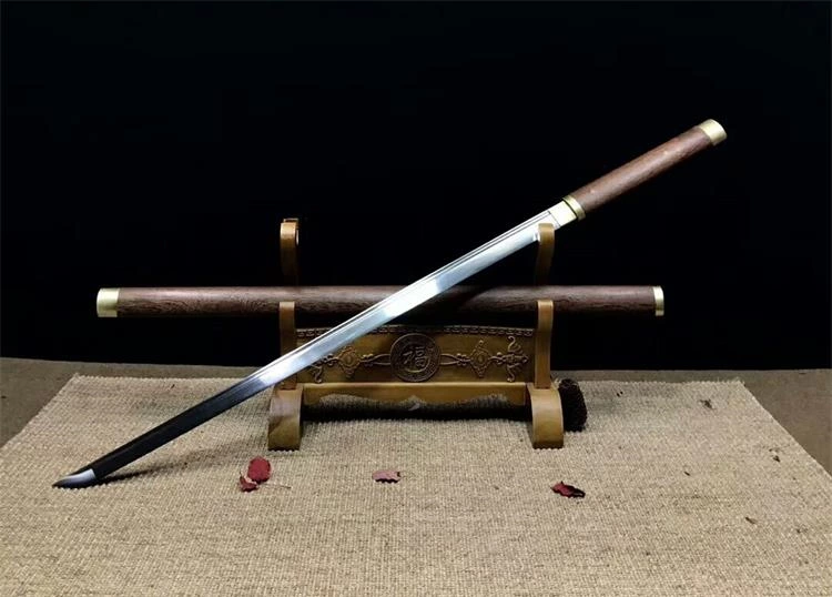 Handmade damascus Swords with rosewood saya  ss087