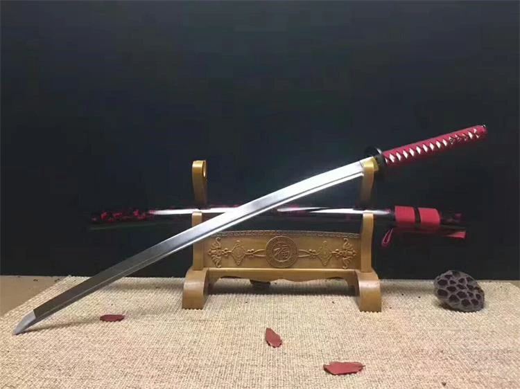 Handmade red cloud katana samurai Swords ss105