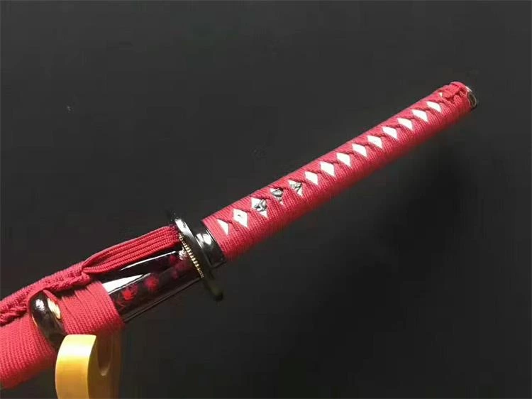 Handmade red cloud katana samurai Swords ss105