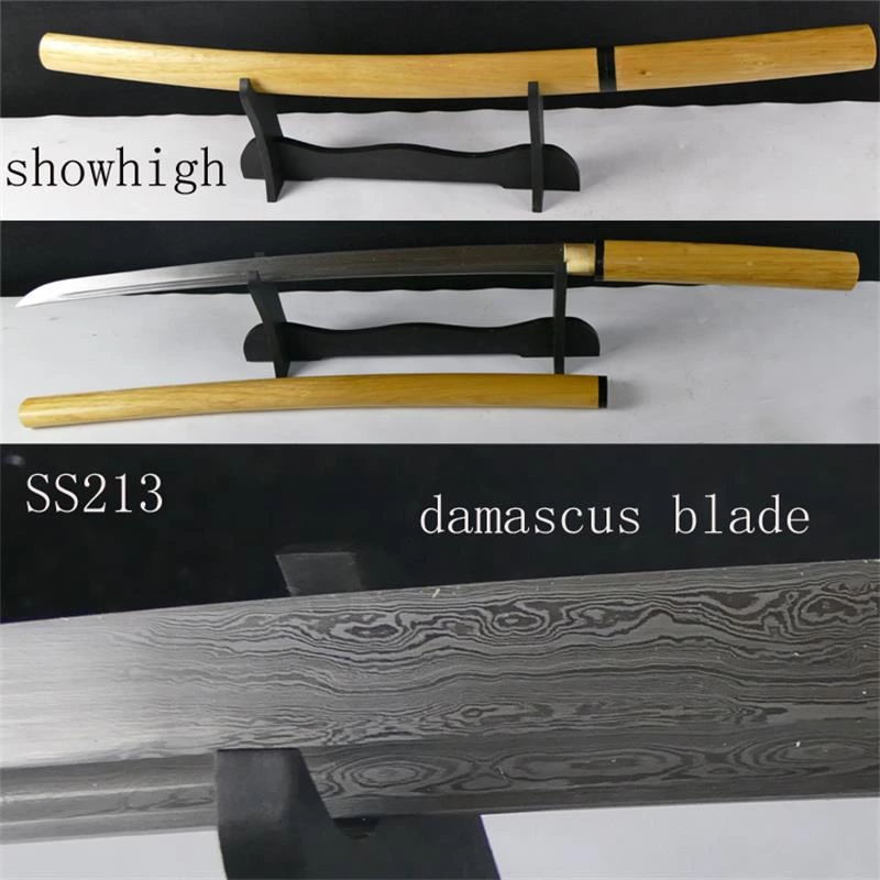 Handmade damascus shirasaya Swords ss213