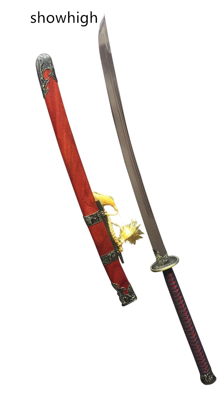 Handmadedragon and phoenix   Swords with long handle ss222