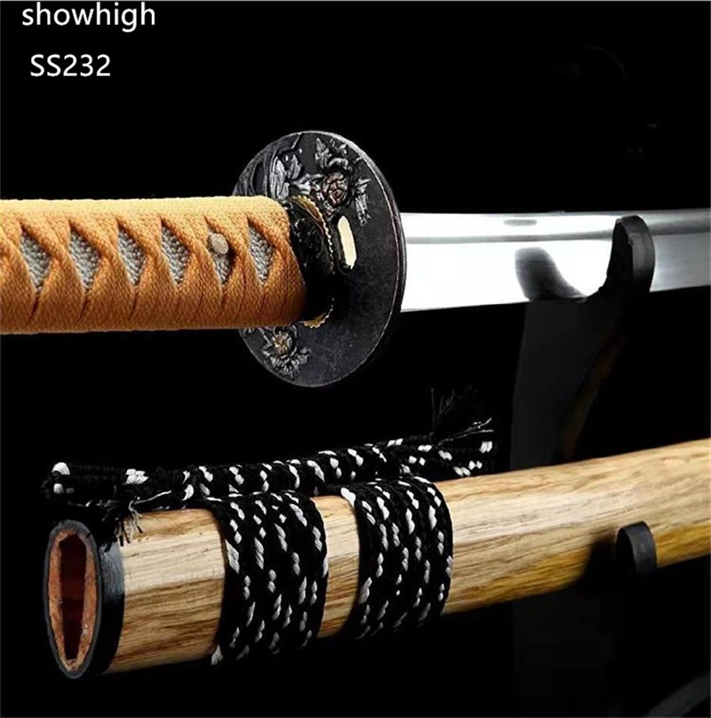 Handmade high carbon steel katana samurai  rose Swords ss232