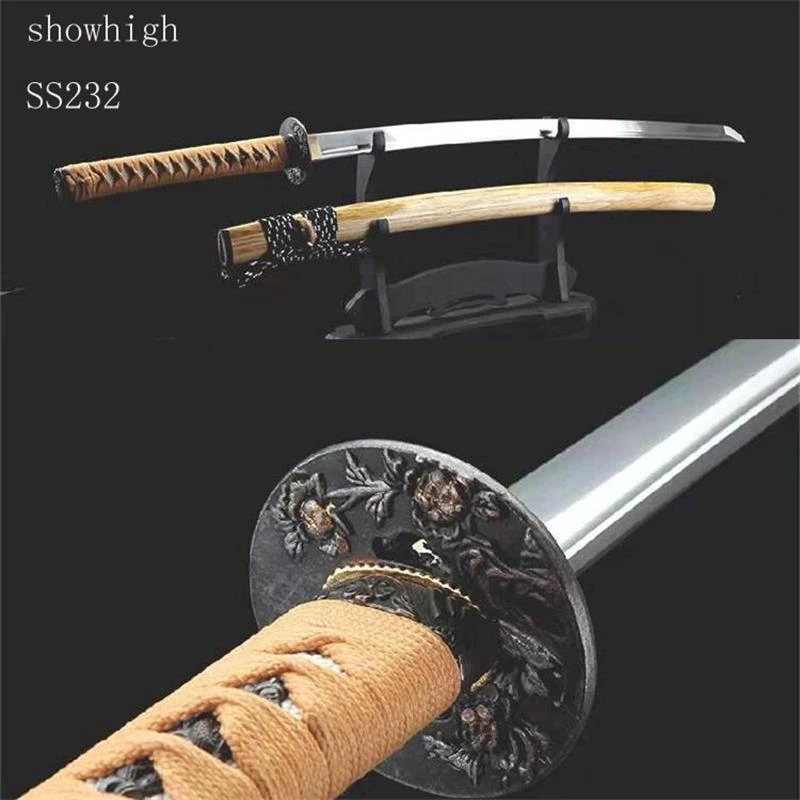 Handmade high carbon steel katana samurai  rose Swords ss232