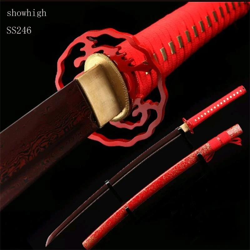 Handmade red damascus  Swords ss246