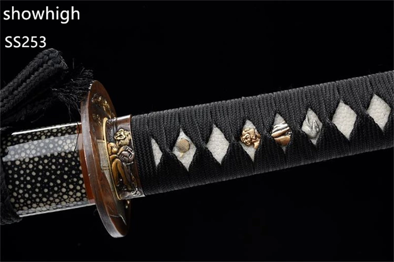 Handmade high quality  T10 manual grinded  katana Swords ss253