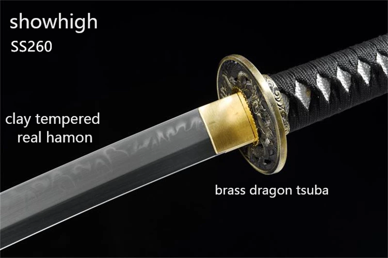 Handmade T10 real hamon katana Swords ss260