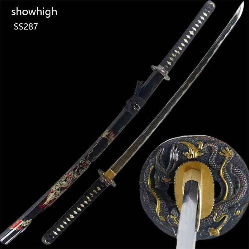 Handmade carbon steel dragon  katana  Swords ss287