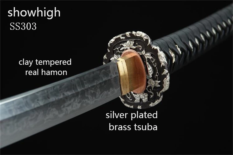 Handmade high quality T10  choji hamon katana Swords ss303