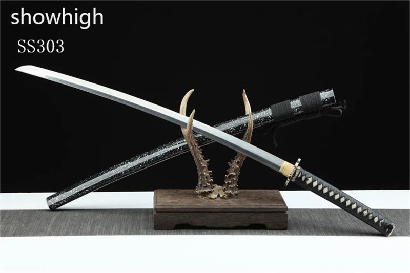 Handmade high quality T10  choji hamon katana Swords ss303