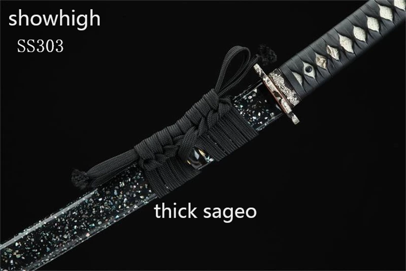 Handmade high quality T10  choji hamon katana Swords ss303