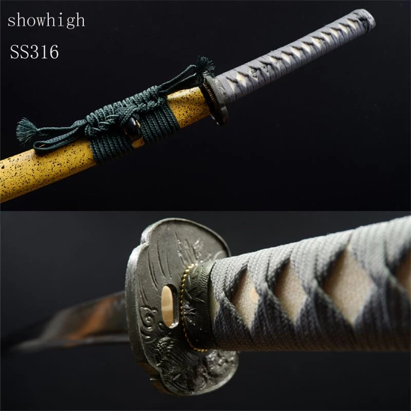 Handmade high carbon steel katana Swords ss316