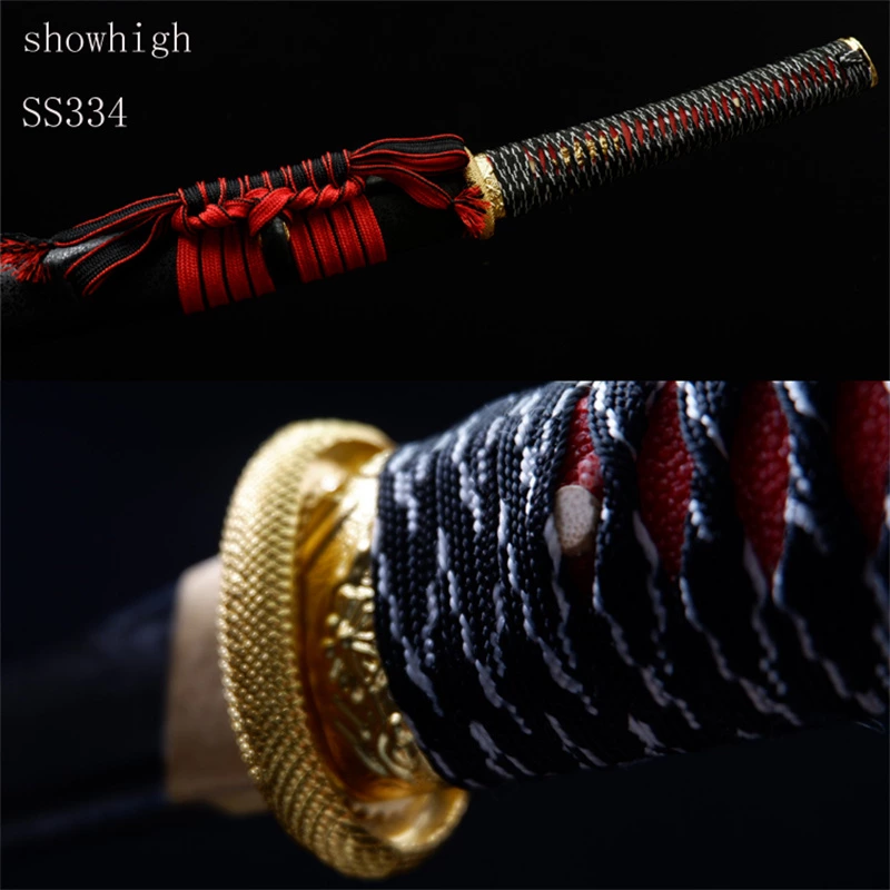 Handmade  T10 real hamon katana Swords ss334