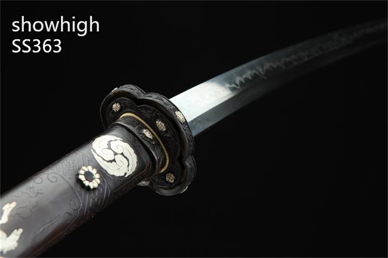 Handmade high quality  T10 choji hamon katana Swords with brass saya and handle ss363