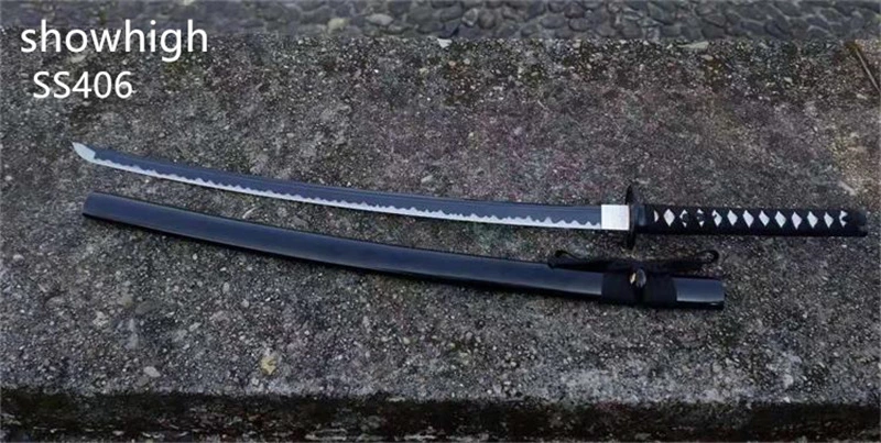 Handmade black dragon katana Swords ss406