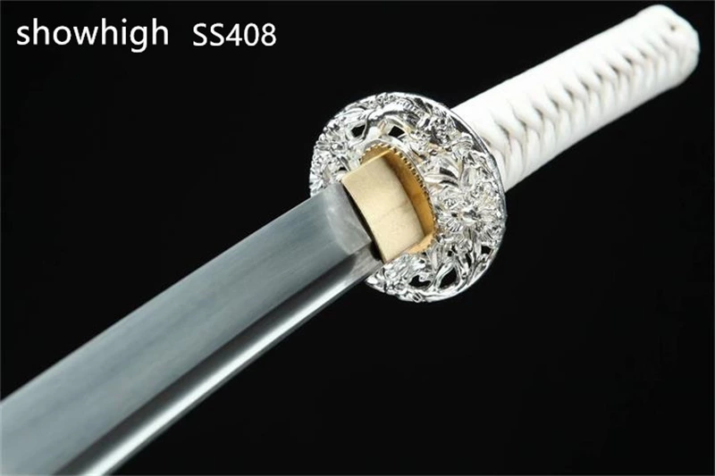 Handmade  white katana Swords ss408