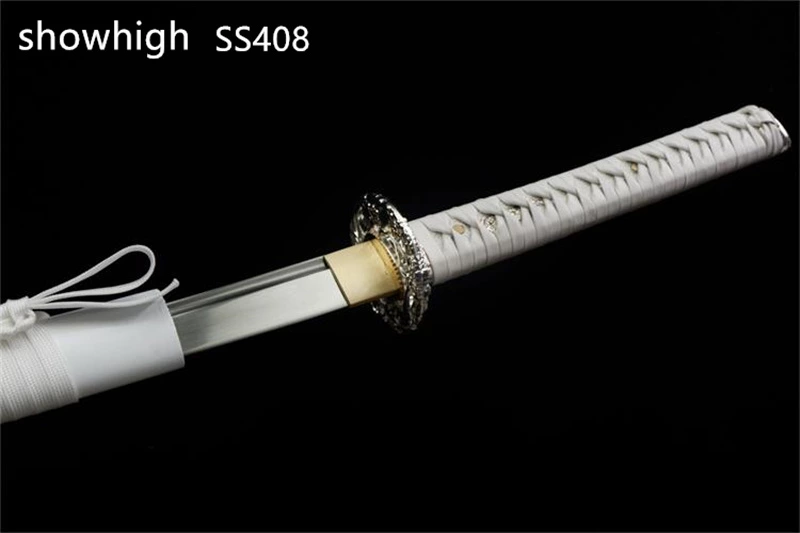 Handmade  white katana Swords ss408