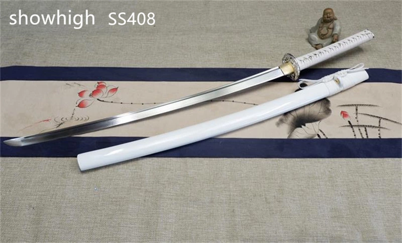 Handmade  white katana Swords ss408