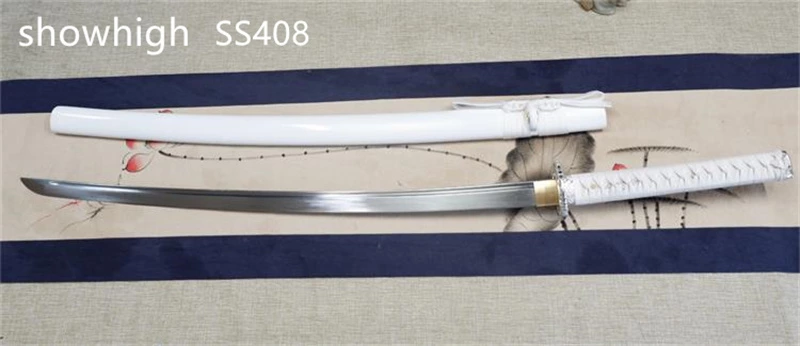 Handmade  white katana Swords ss408